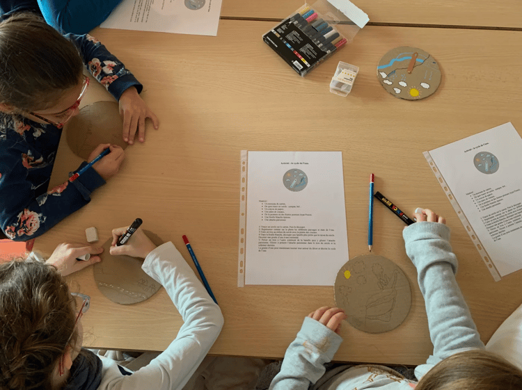 Enfant qui apprennent l'écologie